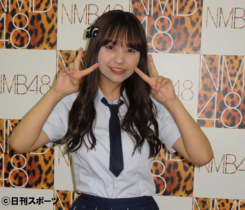 グラビアで活躍するNMB48の本郷柚巴（撮影・村上久美子）