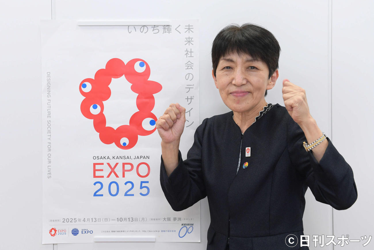 関西経済同友会の生駒京子代表幹事（撮影・滝沢美穂子）
