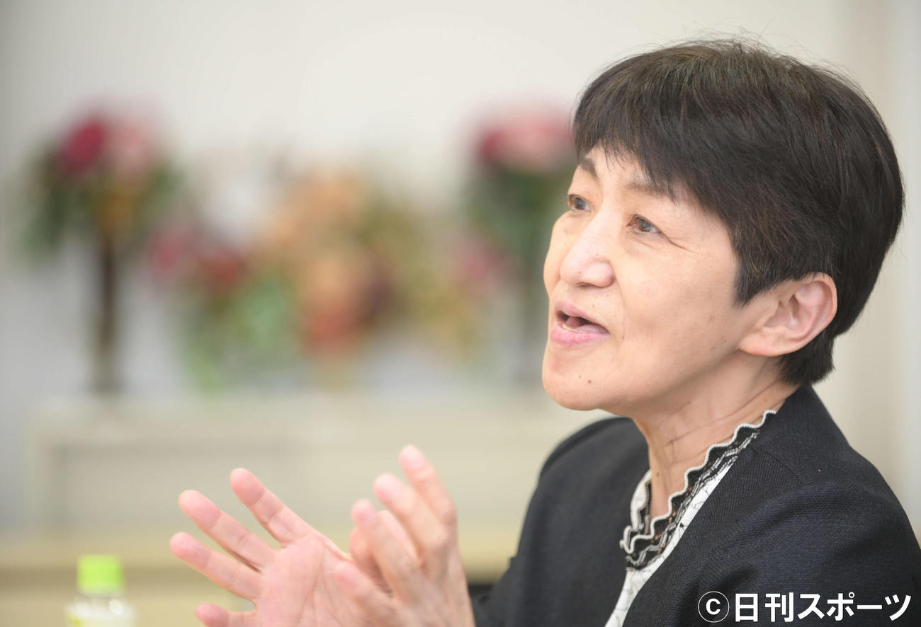関西経済同友会の生駒京子代表幹事（撮影・滝沢美穂子）