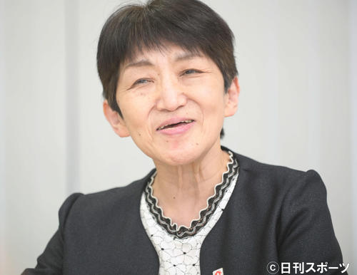 関西経済同友会の生駒京子代表幹事（撮影・滝沢美穂子）