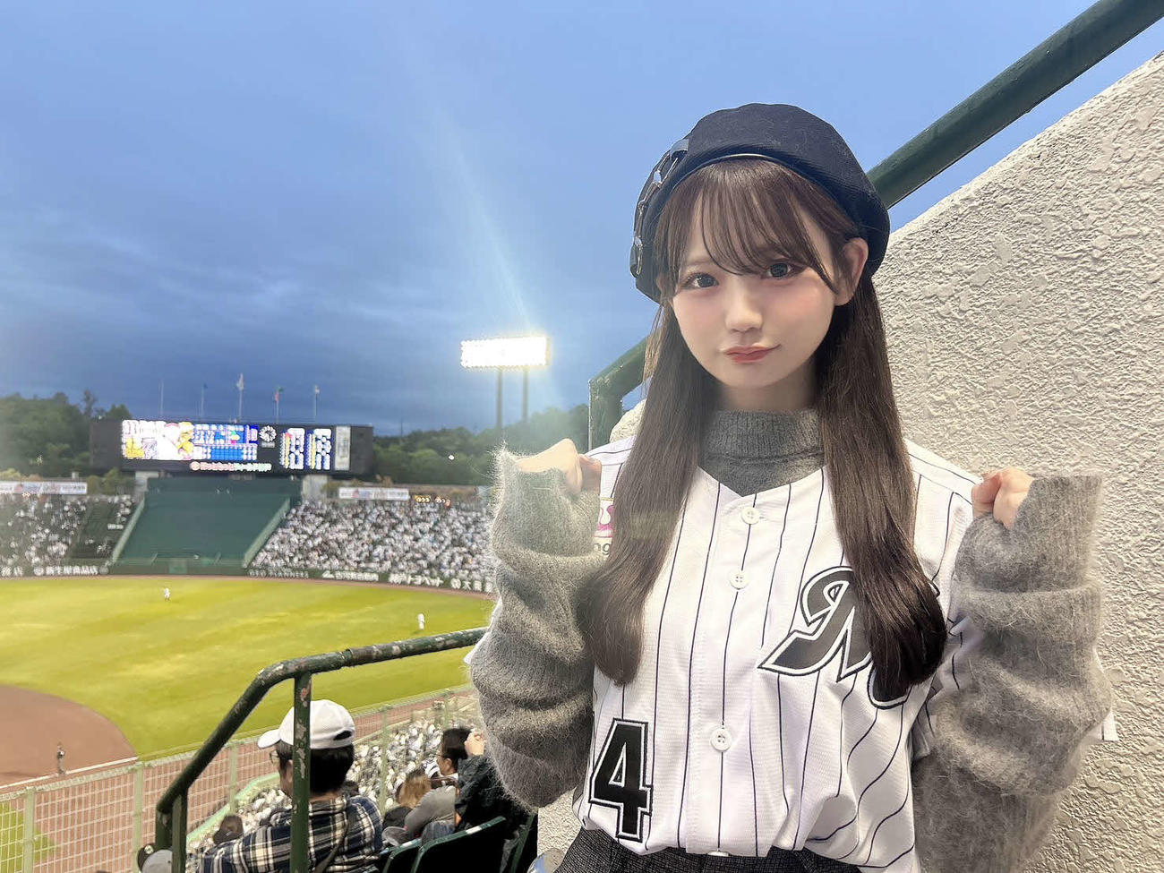 ロッテ戦観戦時の和田海佑