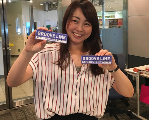 J-WAVE「GROOVE LINE」スタジオにて