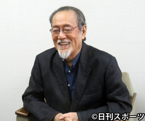「肝っ玉おっ母と子供たち」公演への意欲を語る仲代達矢（２０１６年８月２５日撮影）