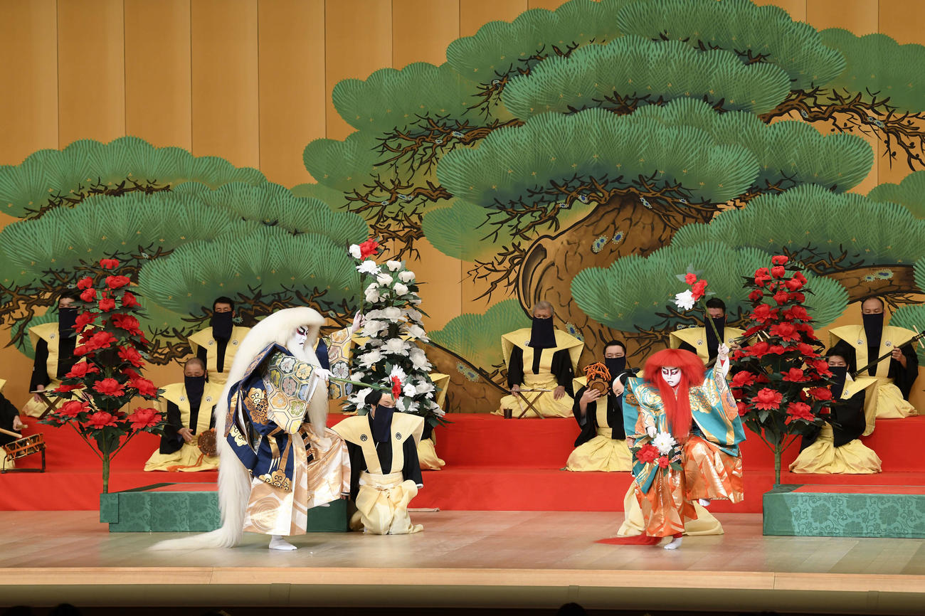 「二月大歌舞伎」の第3部「連獅子」に出演する中村勘九郎（左）、中村勘太郎（C）松竹