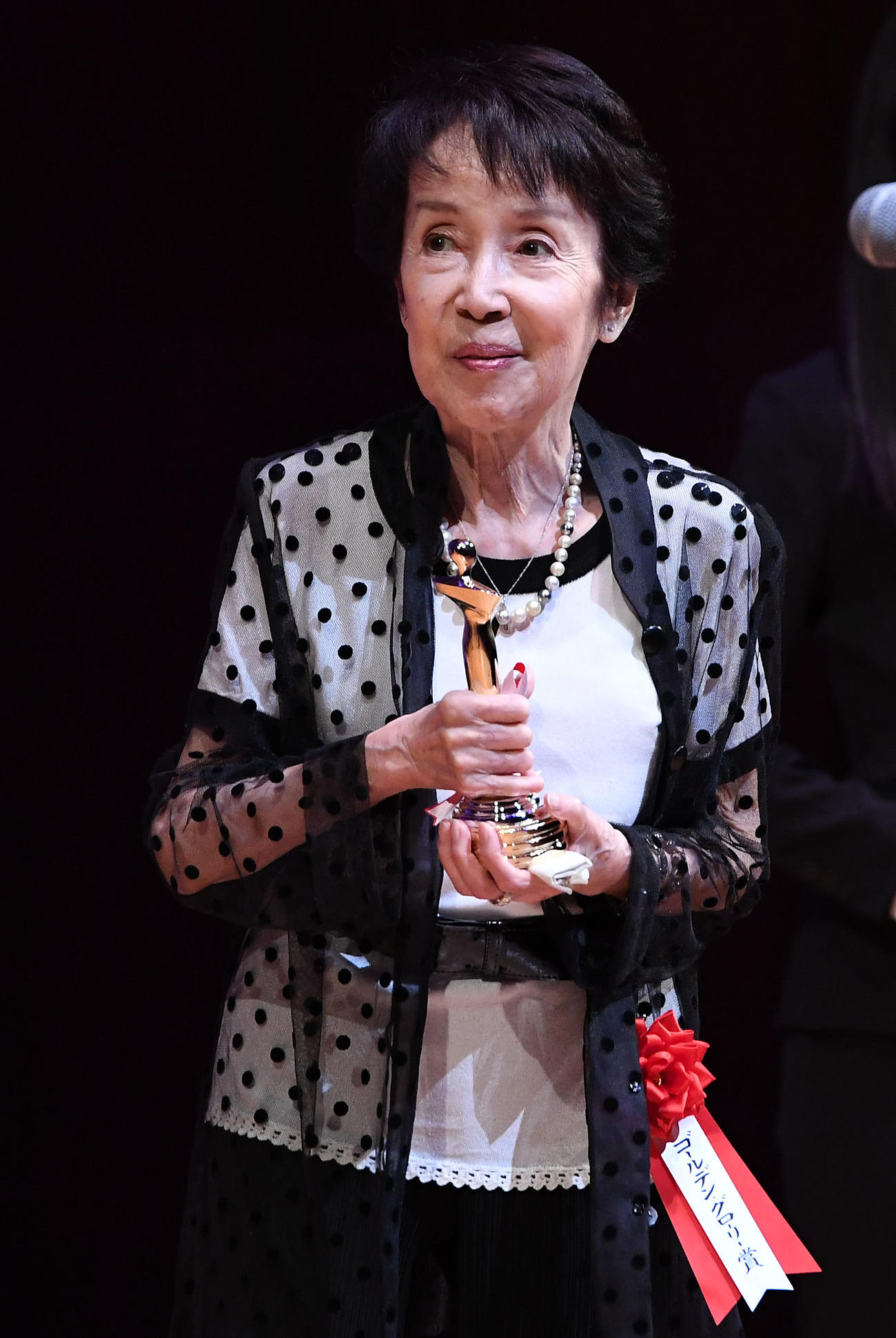 奈良岡朋子さん（2017年5月撮影）