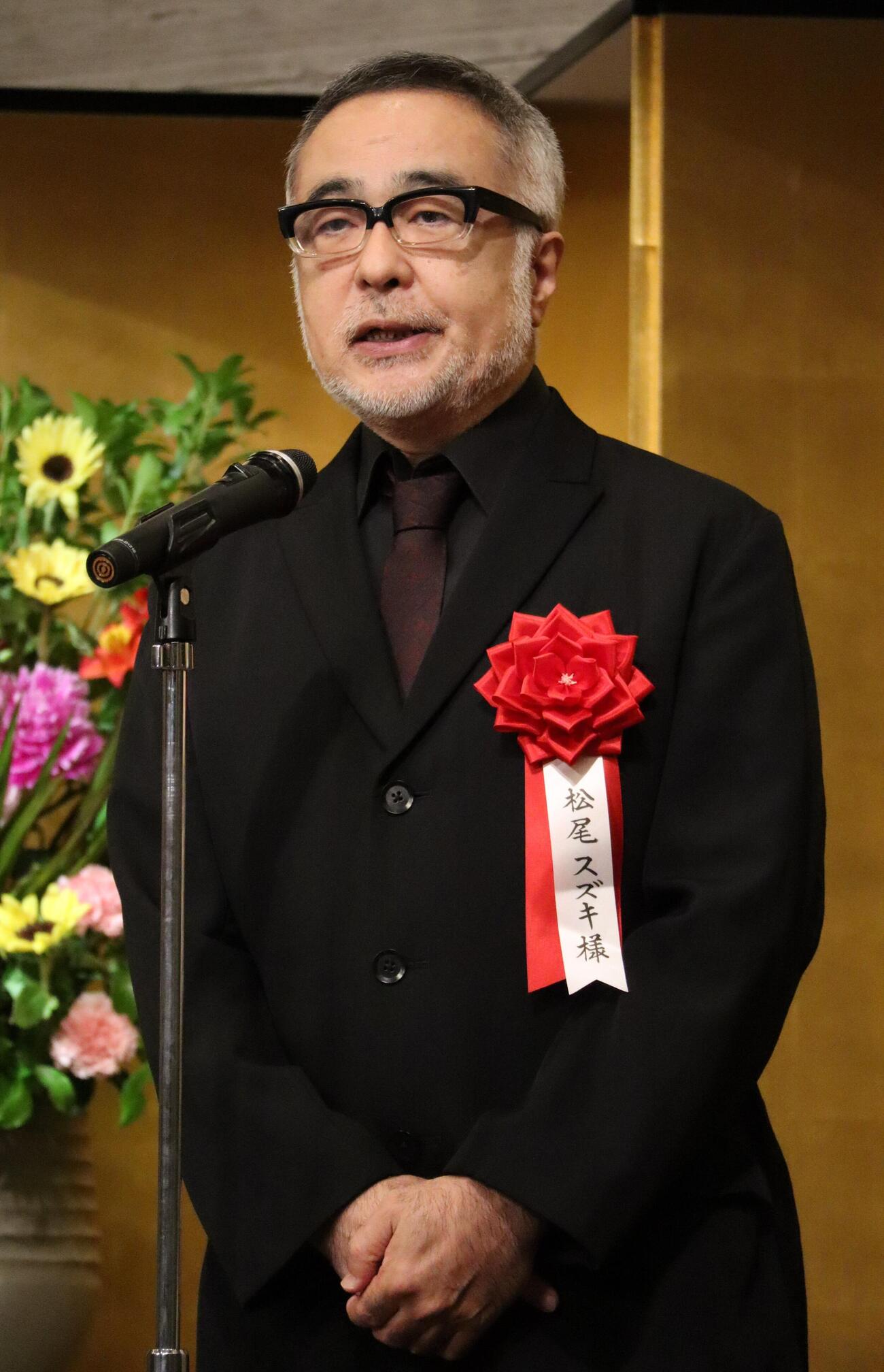 2026年6月、菊田一夫演劇賞での松尾スズキ氏