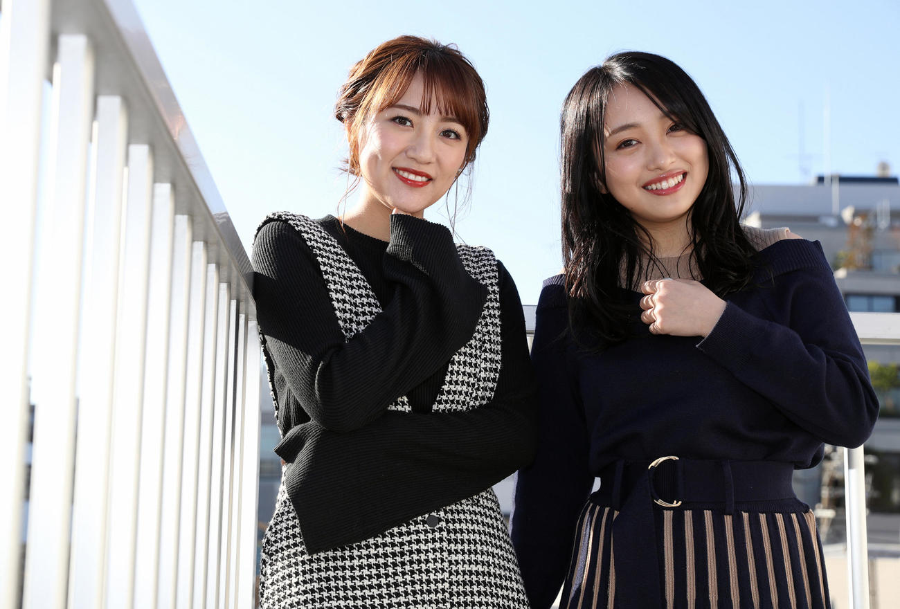 総監督ならではの悩みを高橋みなみ（左）に打ち明けた向井地美音（撮影・河野匠）