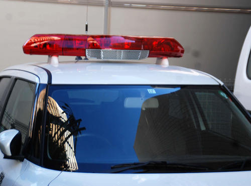 「ワクチン詐欺」に警察は警戒を強める（撮影・松浦隆司）