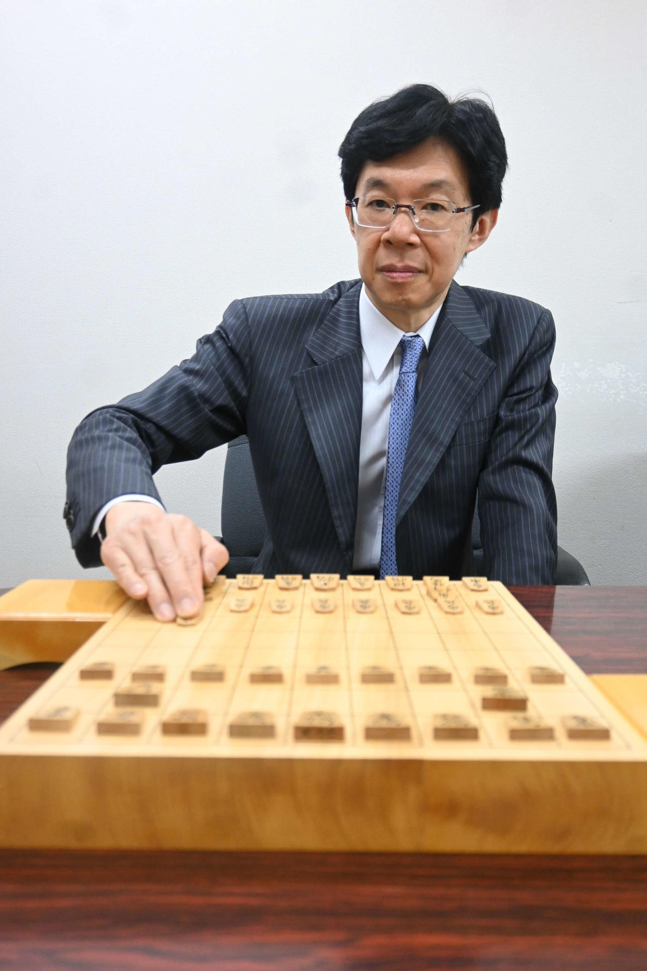 藤井聡太新名人にエールを送る谷川浩司17世名人（撮影・松浦隆司）
