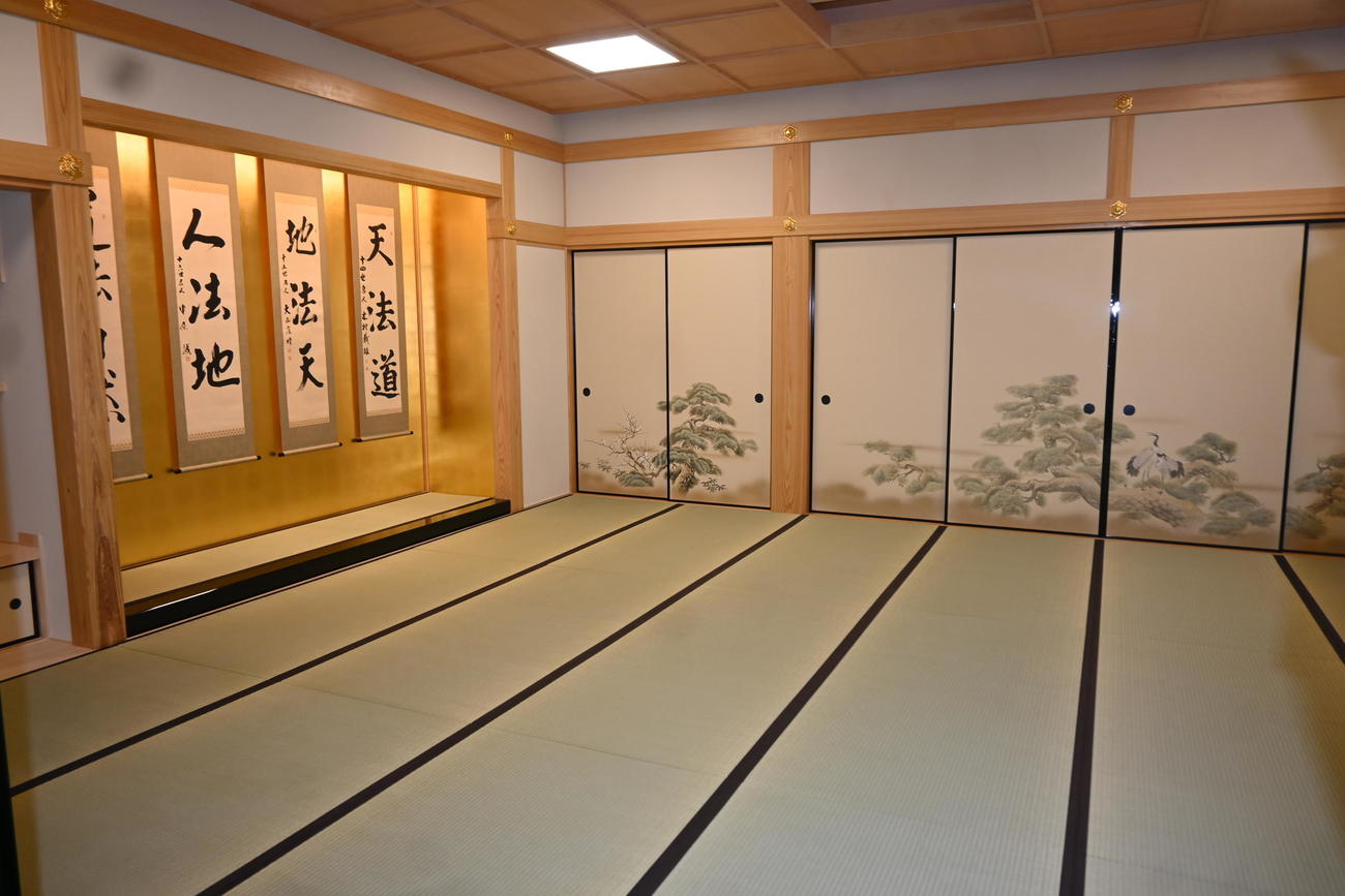 新関西将棋会館5階の特別対局室（撮影・松浦隆司）