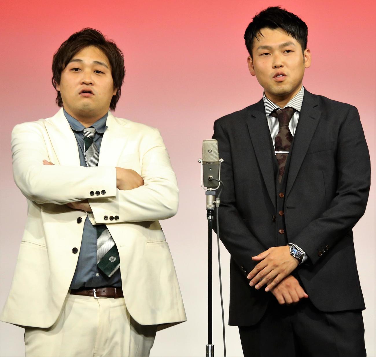 ダブルヒガシの大東翔生（左）東良介（2023年5月撮影）
