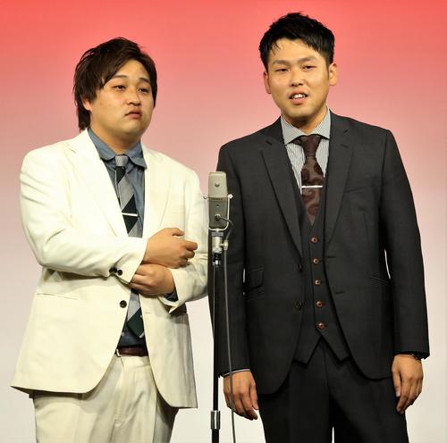 ダブルヒガシの大東翔生（左）と東良介（2023年5月撮影）