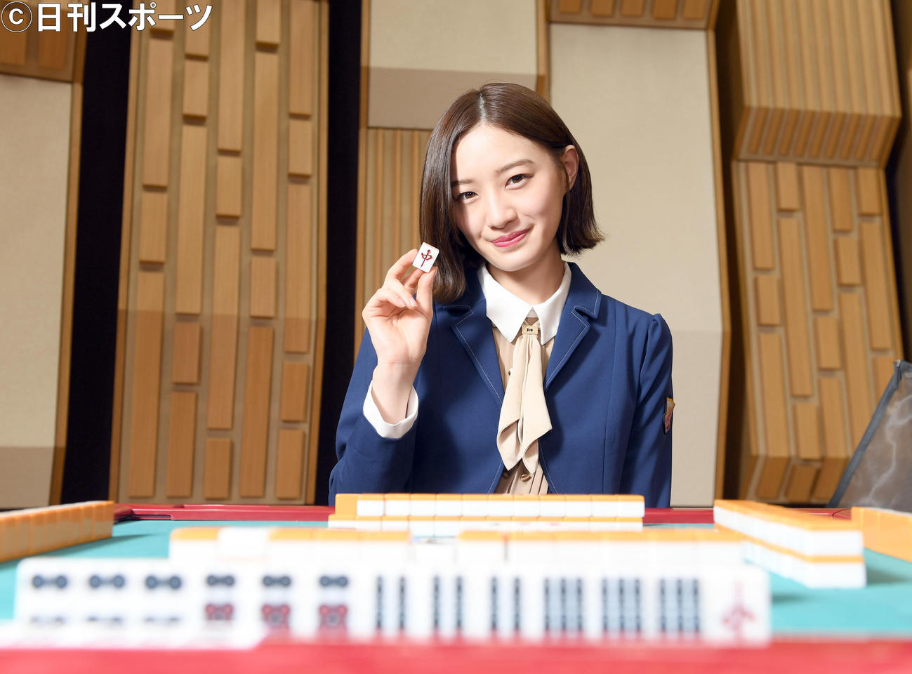 自身初の冠番組の収録を終え笑顔を見せる中田花奈（撮影・たえ見朱実）