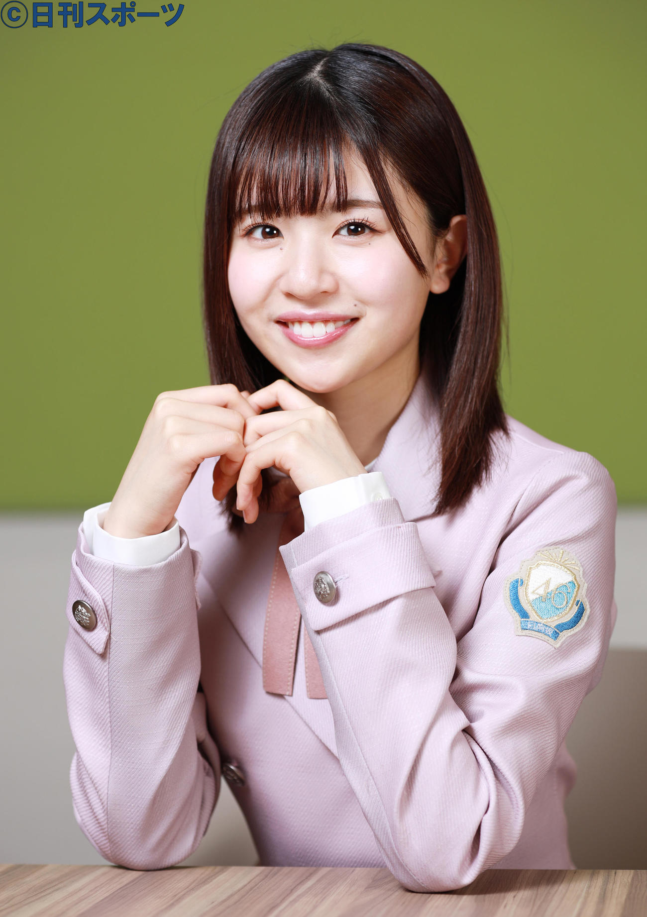 クレバーなかわいさが魅力の松田好花（撮影・中島郁夫）