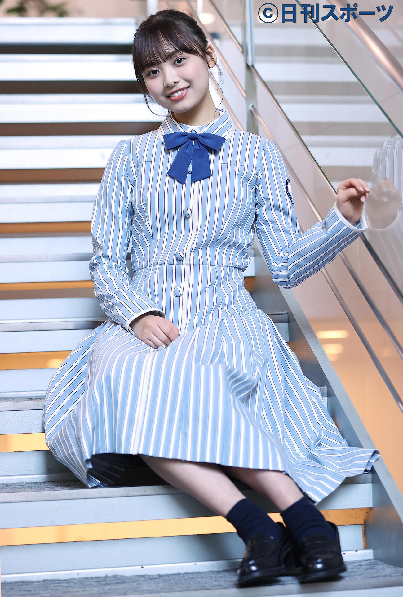 日向坂46の濱岸ひより（撮影・浅見桂子）