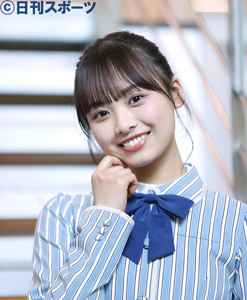 日向坂46の濱岸ひより（撮影・浅見桂子）