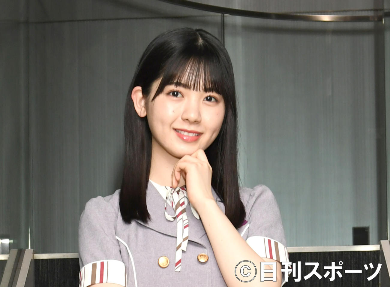 4期生で乃木坂46最年少の筒井あやめ（撮影・酒井清司）