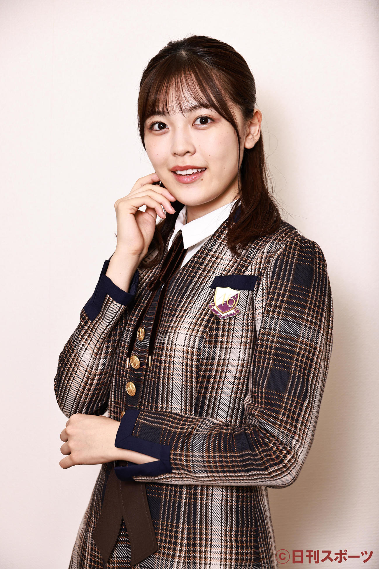 アンダーライブへ意気込みを見せる柴田柚菜（撮影・中島郁夫）