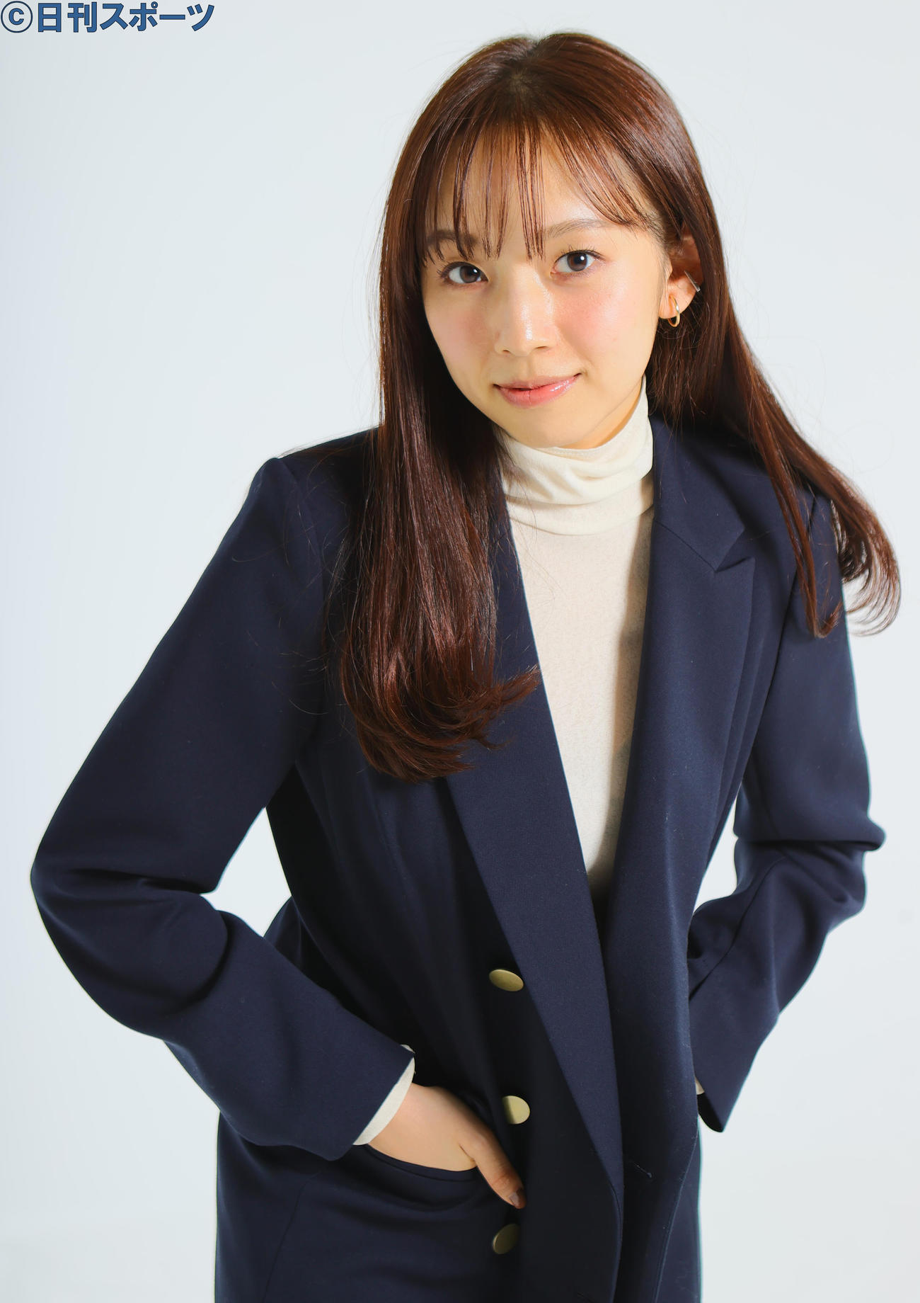 卒業を間近に控え、ますます洗練された雰囲気を漂わせる乃木坂46新内眞衣（撮影・野上伸悟）