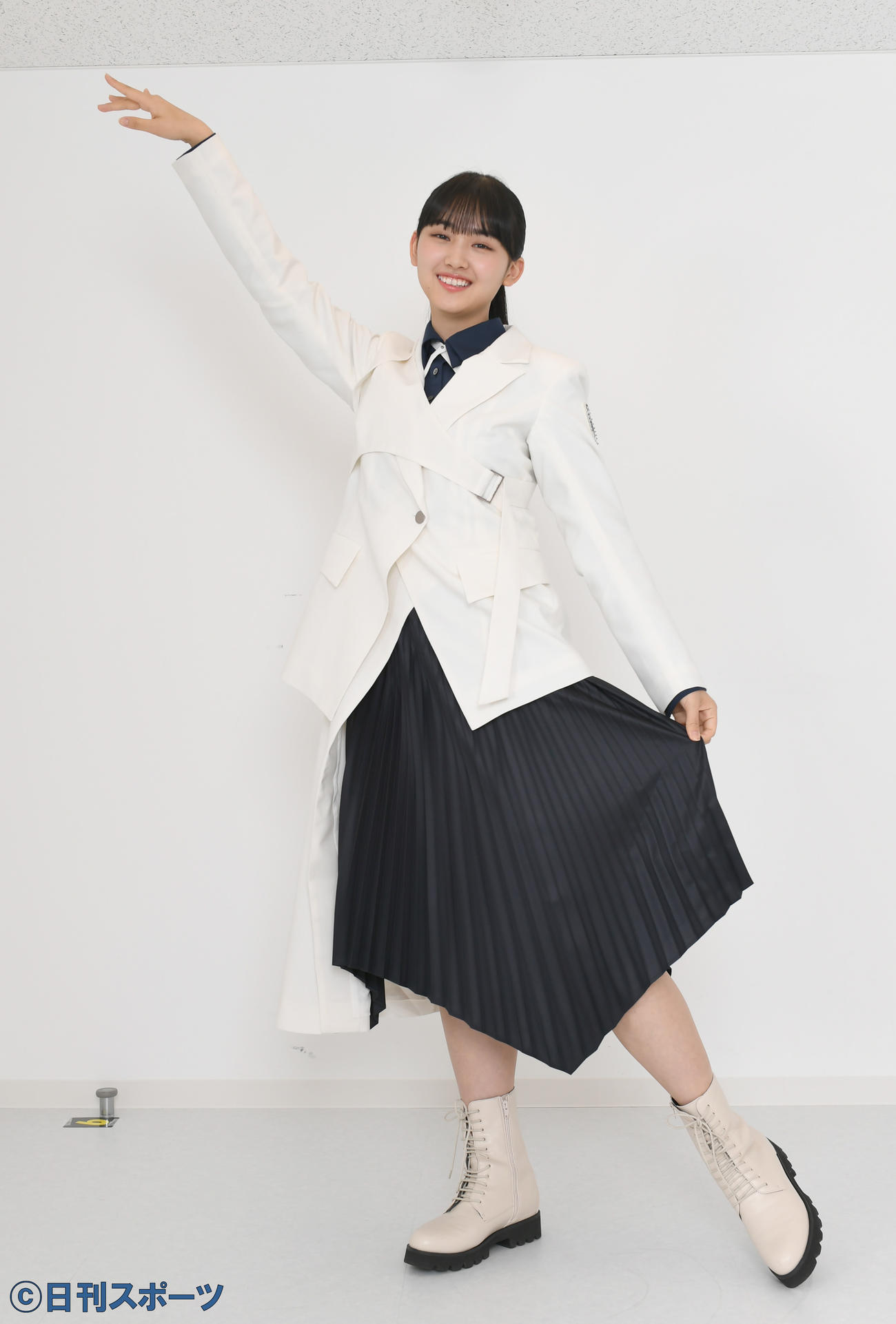 櫻坂46の新曲「五月雨よ」でセンターを務める山崎天（撮影・酒井清司）