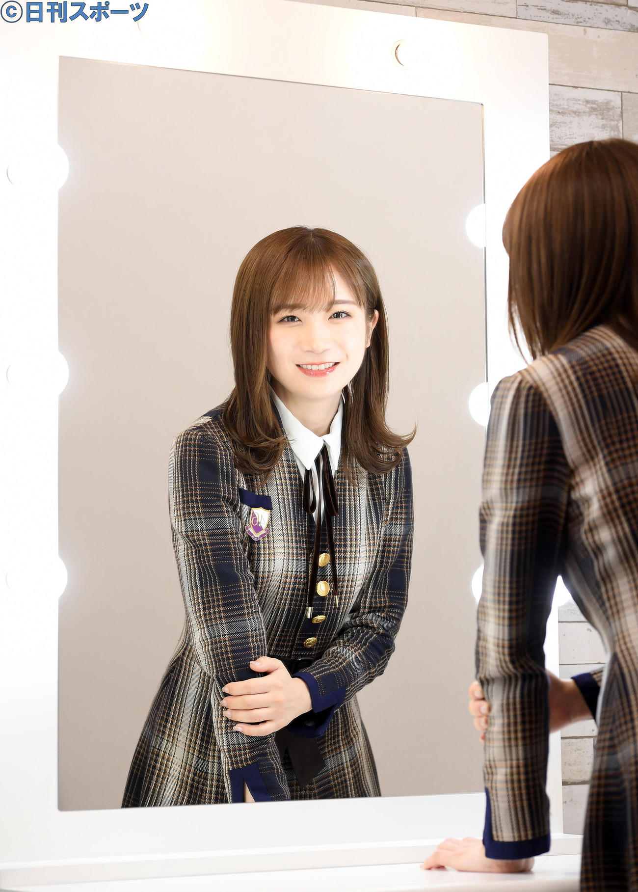 結成から10周年を迎えた乃木坂46のキャプテン秋元真夏。日産スタジアムの記念公演について熱い思いを語った（撮影・たえ見朱実）