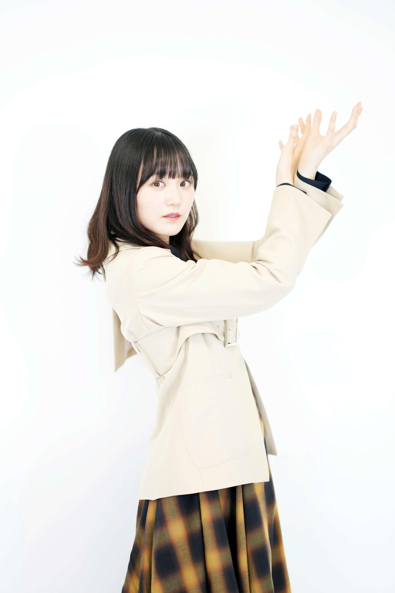 新曲「桜月」のダンスを披露する櫻坂46増本綺良（撮影・横山健太）