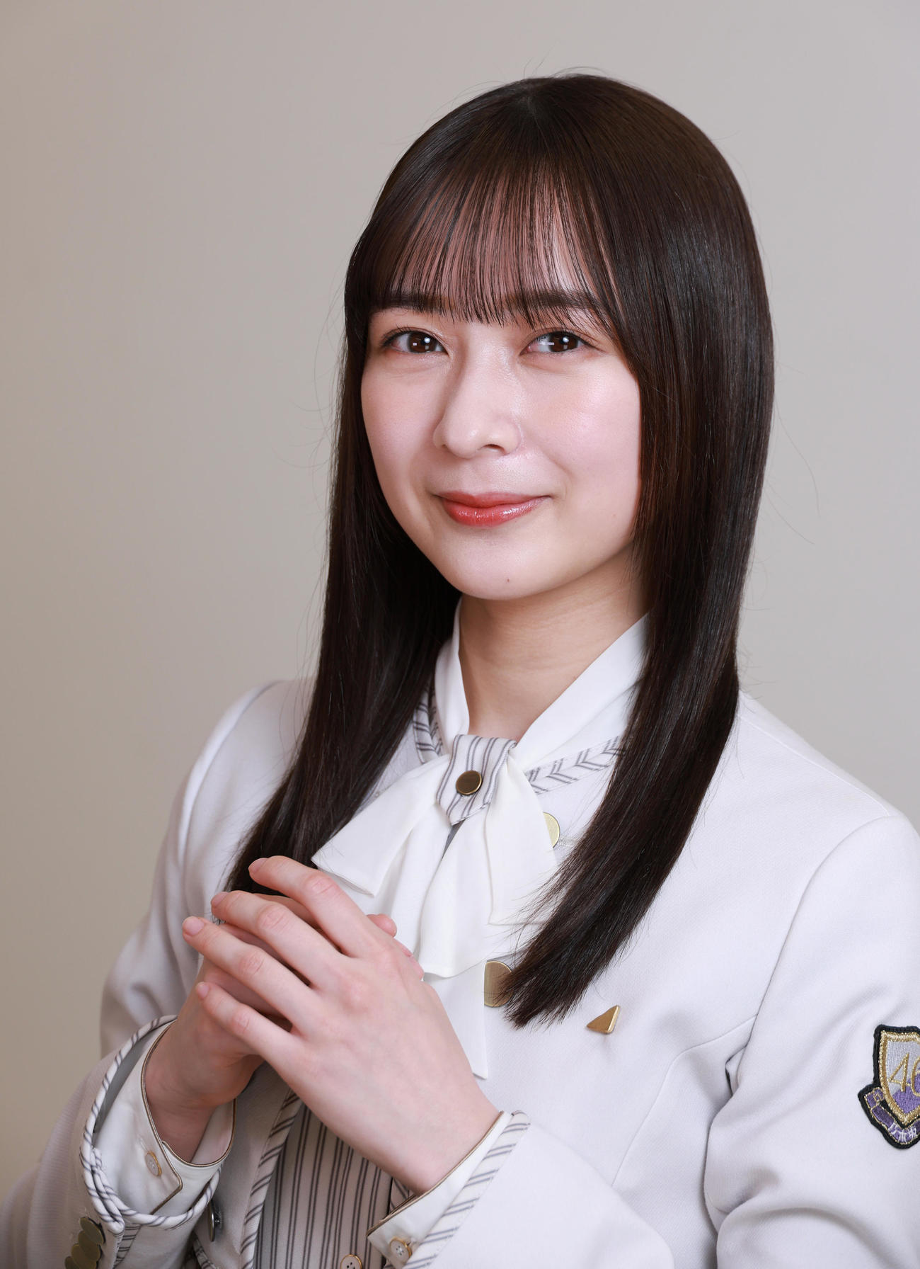 卒業を前に心境を語る鈴木絢音（撮影・中島郁夫）