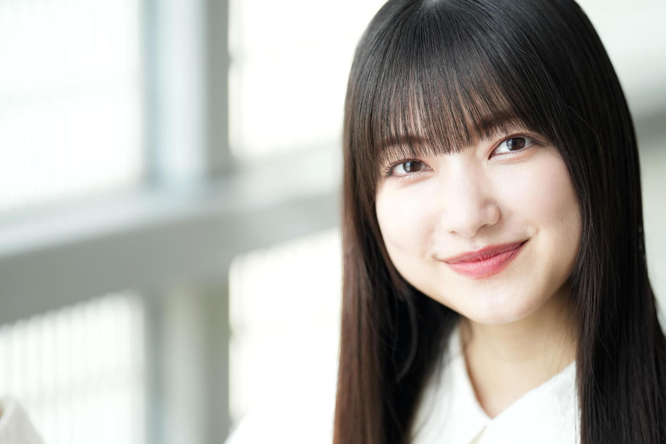 南国育ちの穏やかな笑顔がすてきな櫻坂46大園玲（撮影・狩俣裕三）