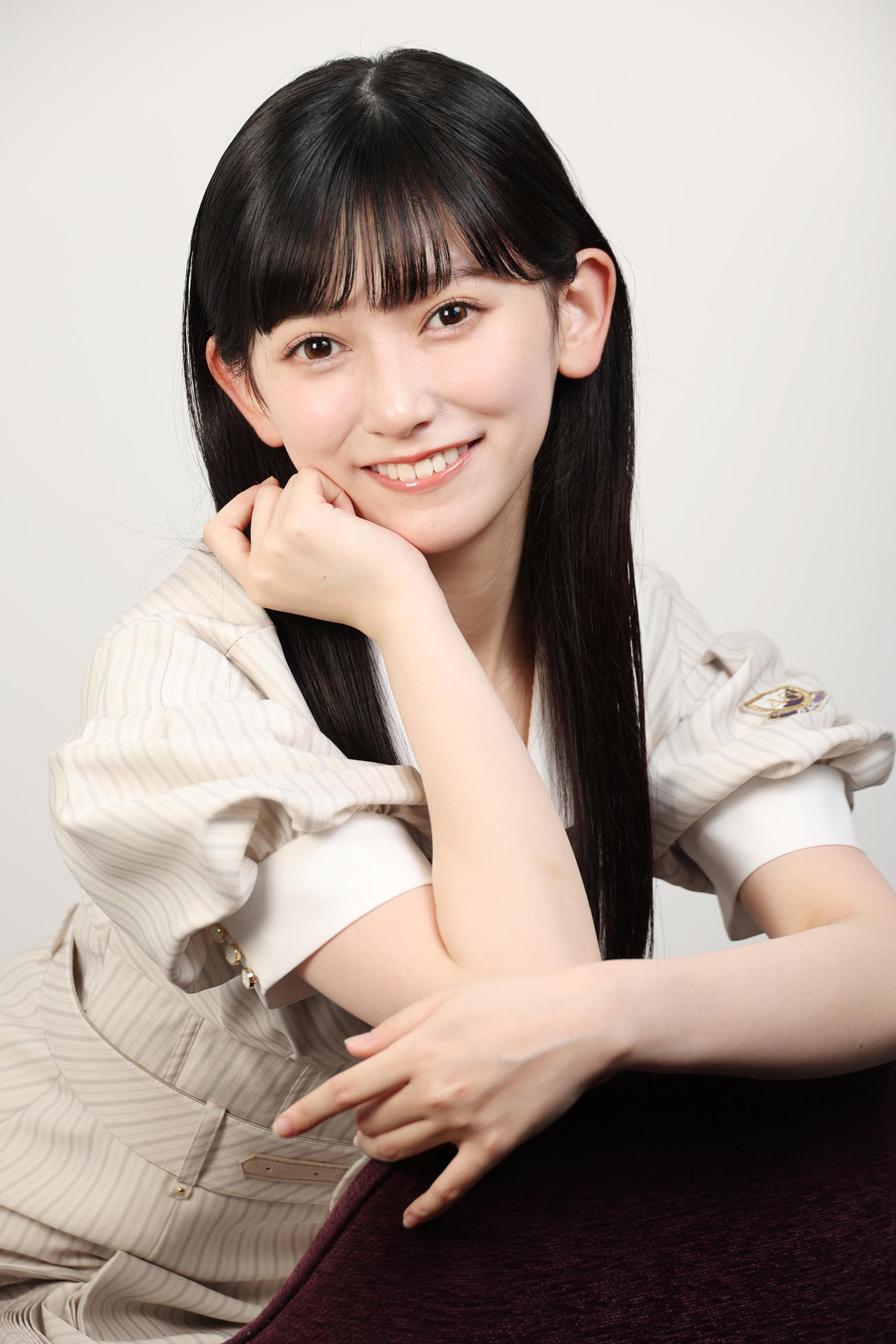 アイドルと大学生の二刀流をこなす池田瑛紗（撮影・中島郁夫）