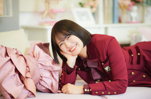 周囲を明るくしてくれるニコッとかわいらしい笑顔が魅力的な乃木坂46清宮レイ(撮影・垰建太)