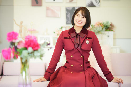 笑顔が魅力的な乃木坂46清宮レイ(撮影・垰建太)