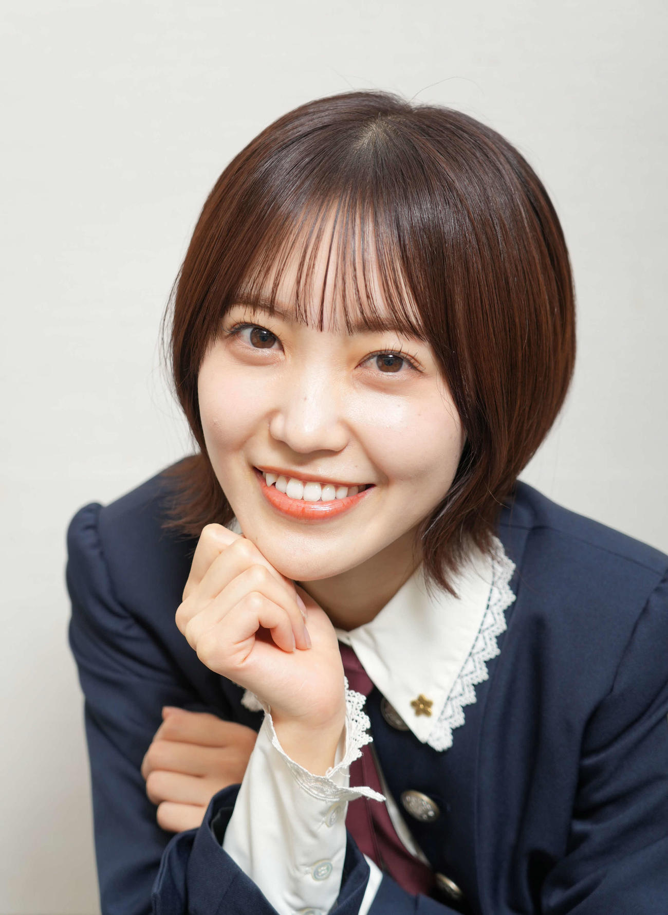 NHK紅白歌合戦での全力パフォーマンスを誓った櫻坂46松田里奈（2023年12月撮影）