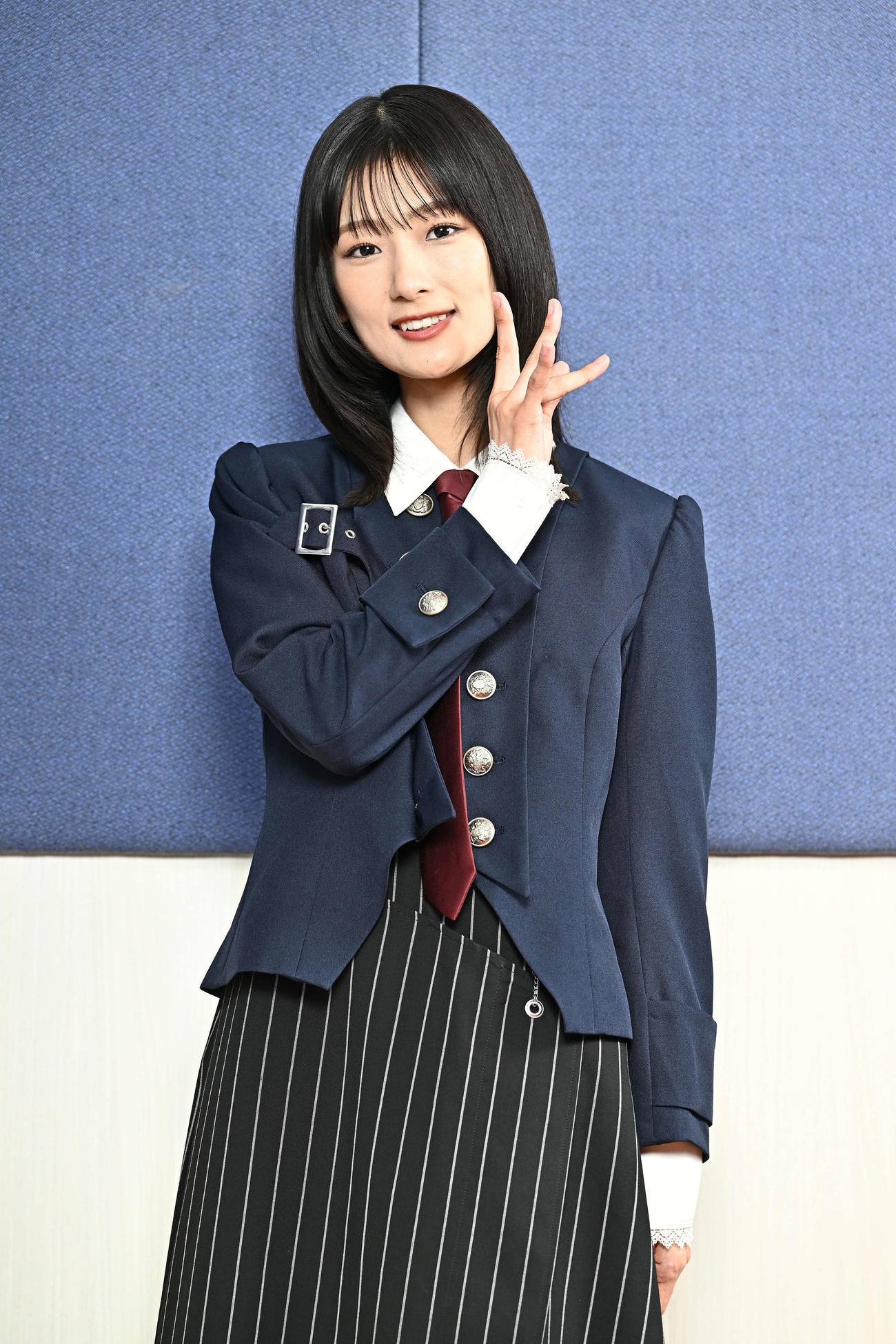 「BACKS LIVE!!」の抱負を語った櫻坂46の井上梨名（撮影・滝沢徹郎）