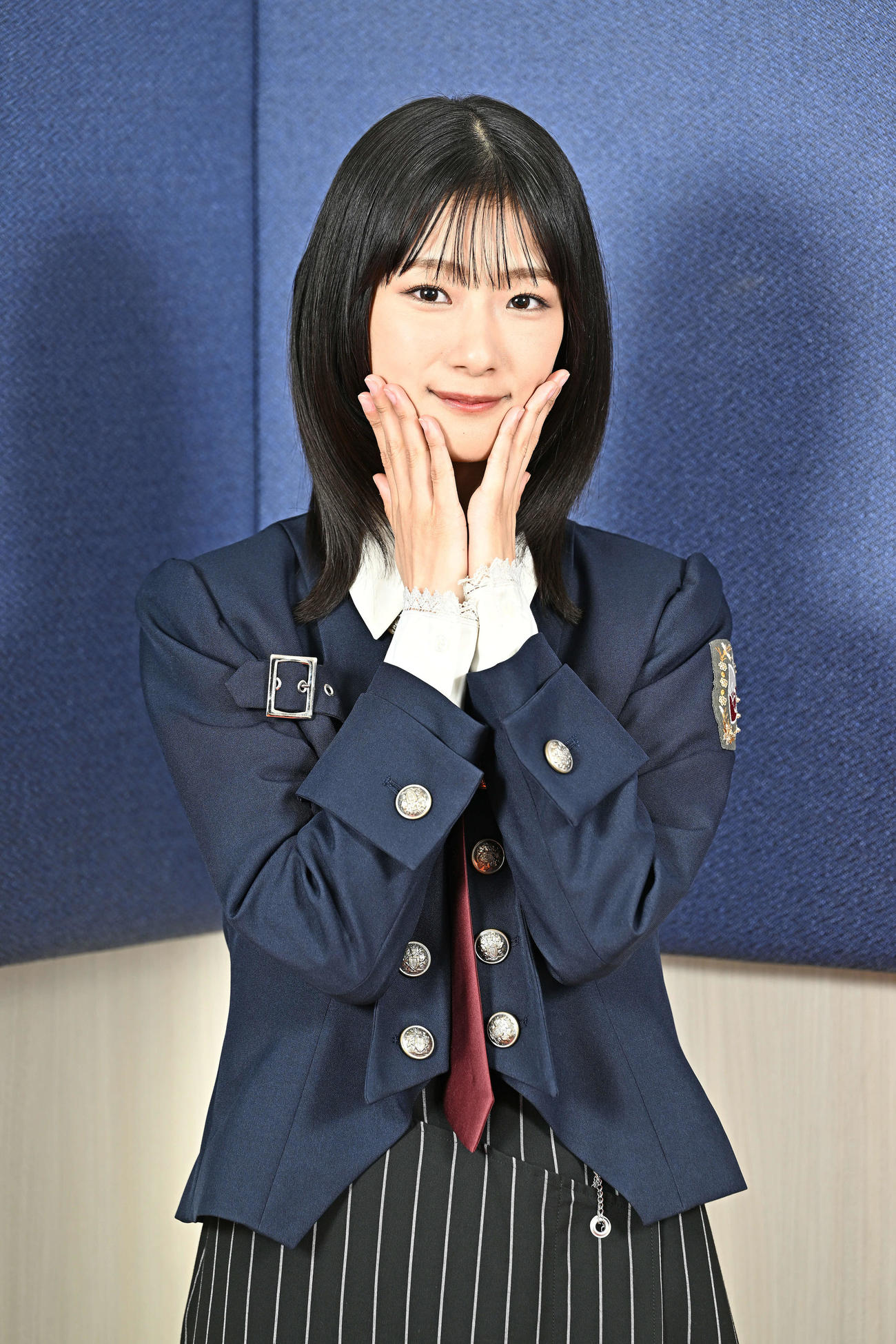 「BACKS LIVE!!」の抱負を語った櫻坂46の井上梨名（撮影・滝沢徹郎）
