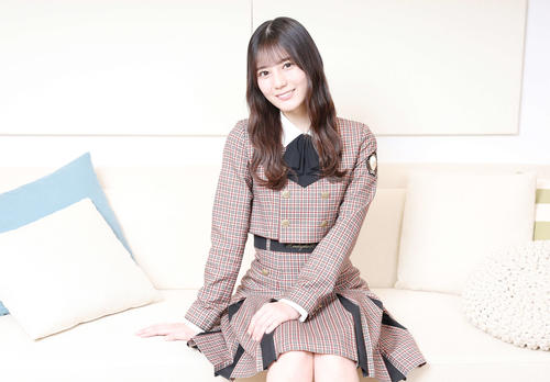 日向坂46デビュー5周年を迎え、笑顔を見せる小坂菜緒（撮影・宮地輝）