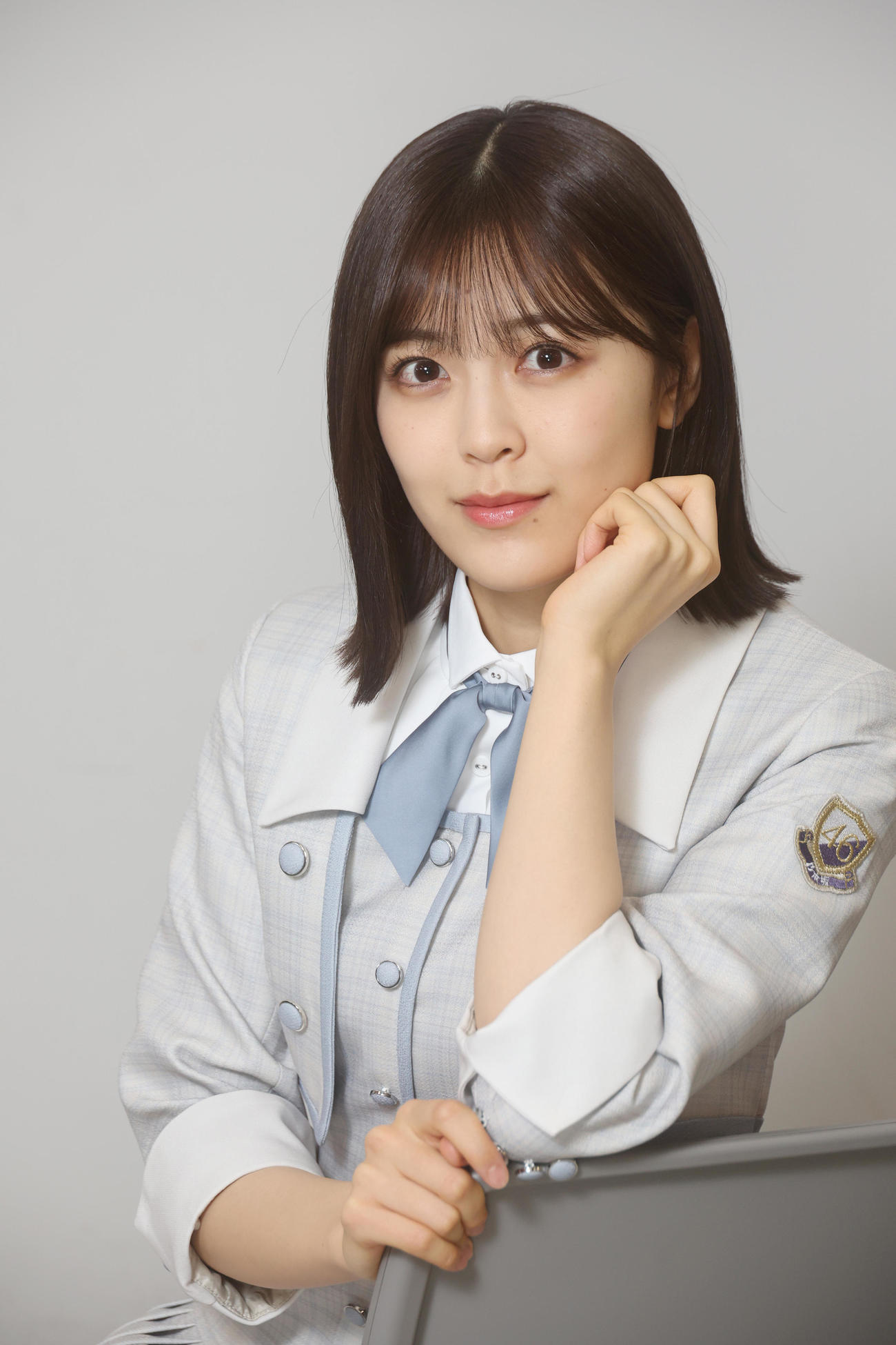 主演舞台について語った乃木坂46の柴田柚菜（撮影・中島郁夫）