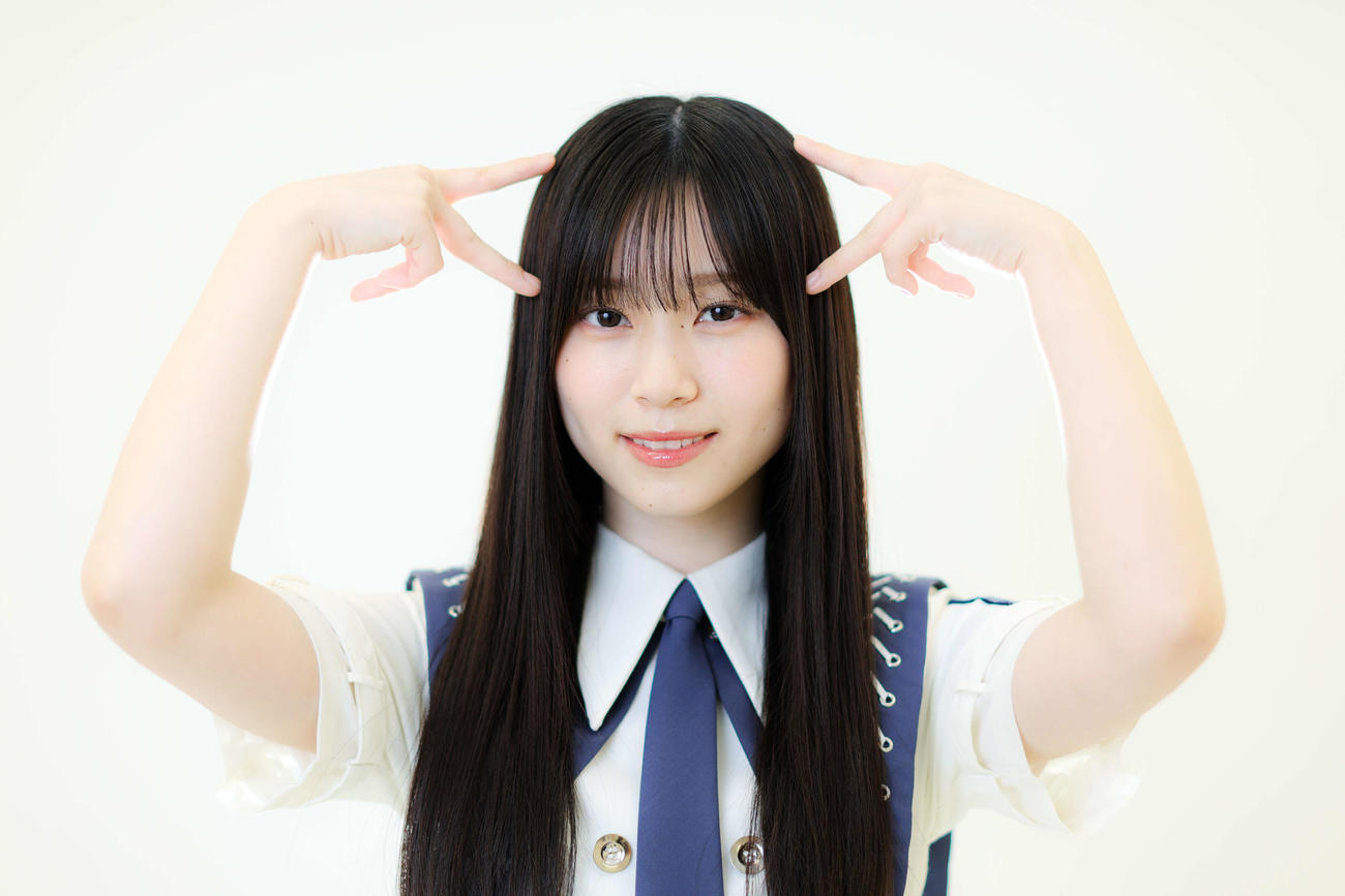 新曲「自業自得」でセンターを務める櫻坂46山下瞳月（撮影・河田真司）
