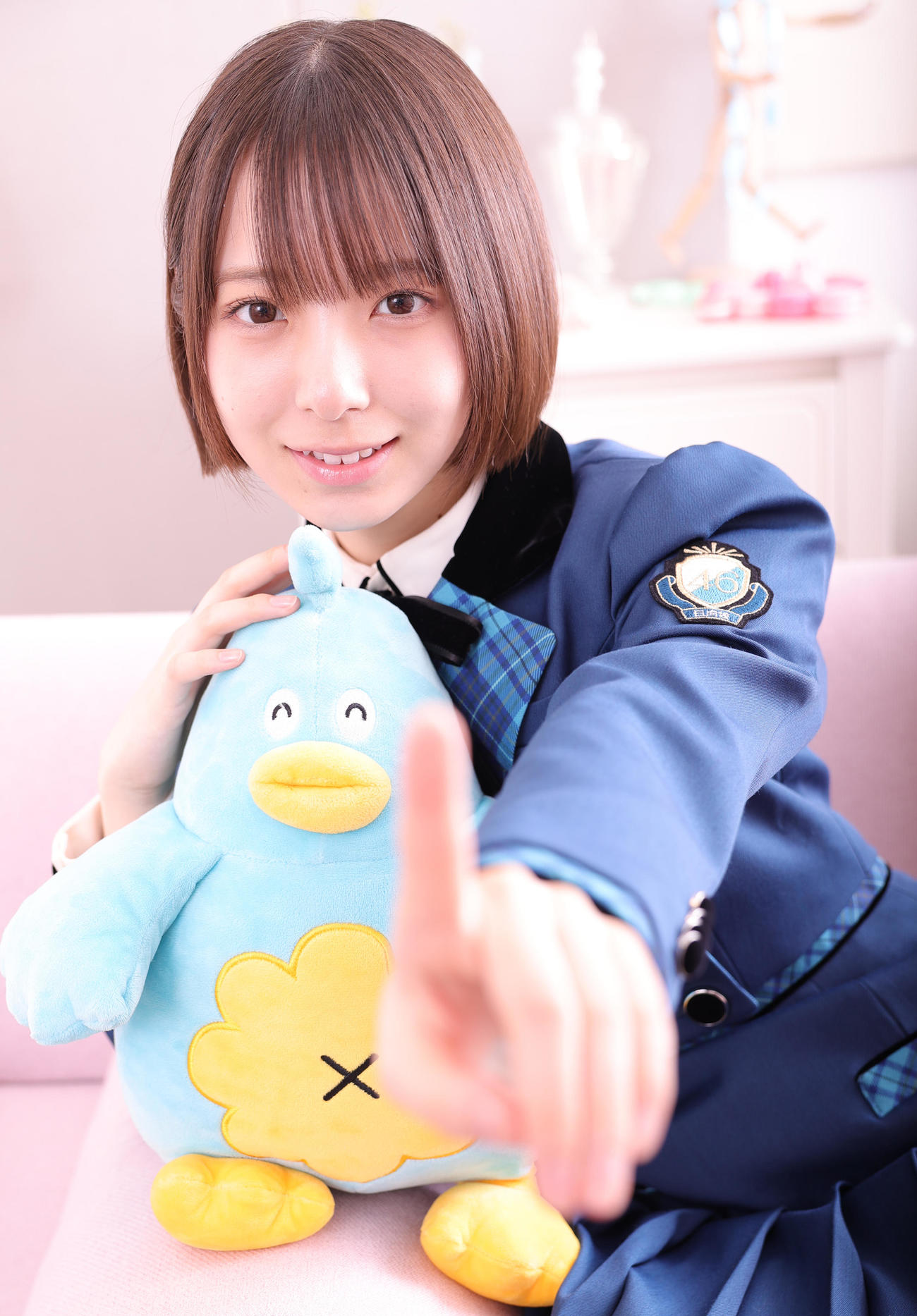 グループ最年少15歳の日向坂46渡辺莉奈（撮影・野上伸悟）