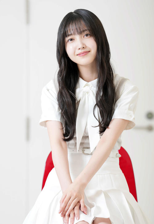 NHK夜ドラ「未来の私にブッかまされる！？」に出演する乃木坂46久保史織里（撮影・たえ見朱実）