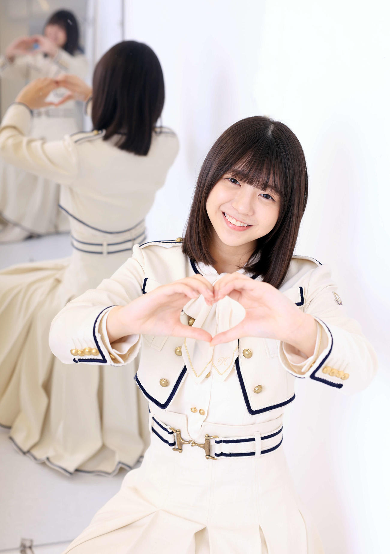 乃木坂46冨里奈央はアンダーライブ座長の大役に向け、柔らかな表情の奥に熱い思いを忍ばせる（撮影・浅見桂子）