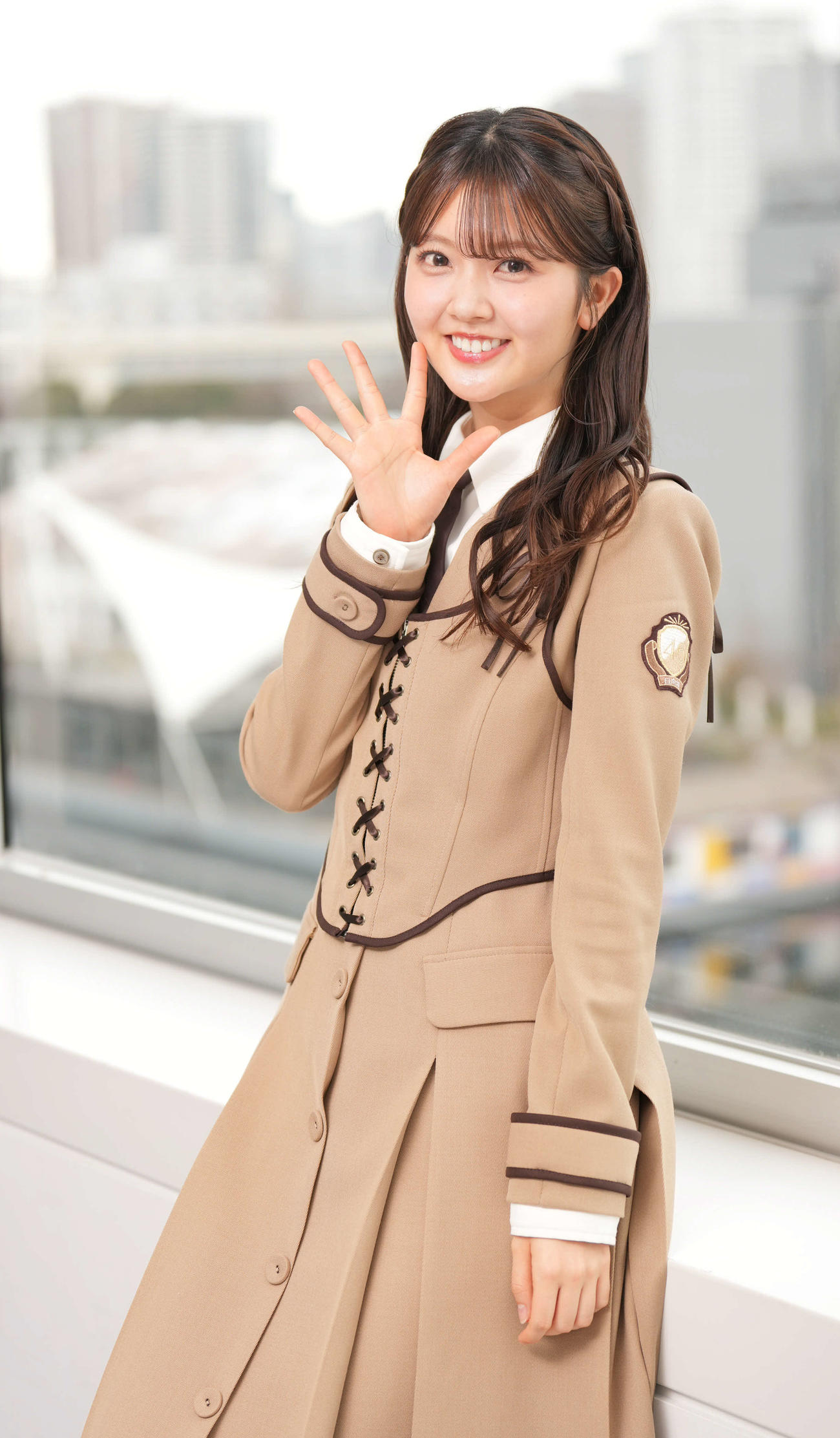 2度目の選抜入りを果たした日向坂46山下葉留花（撮影・小沢裕）