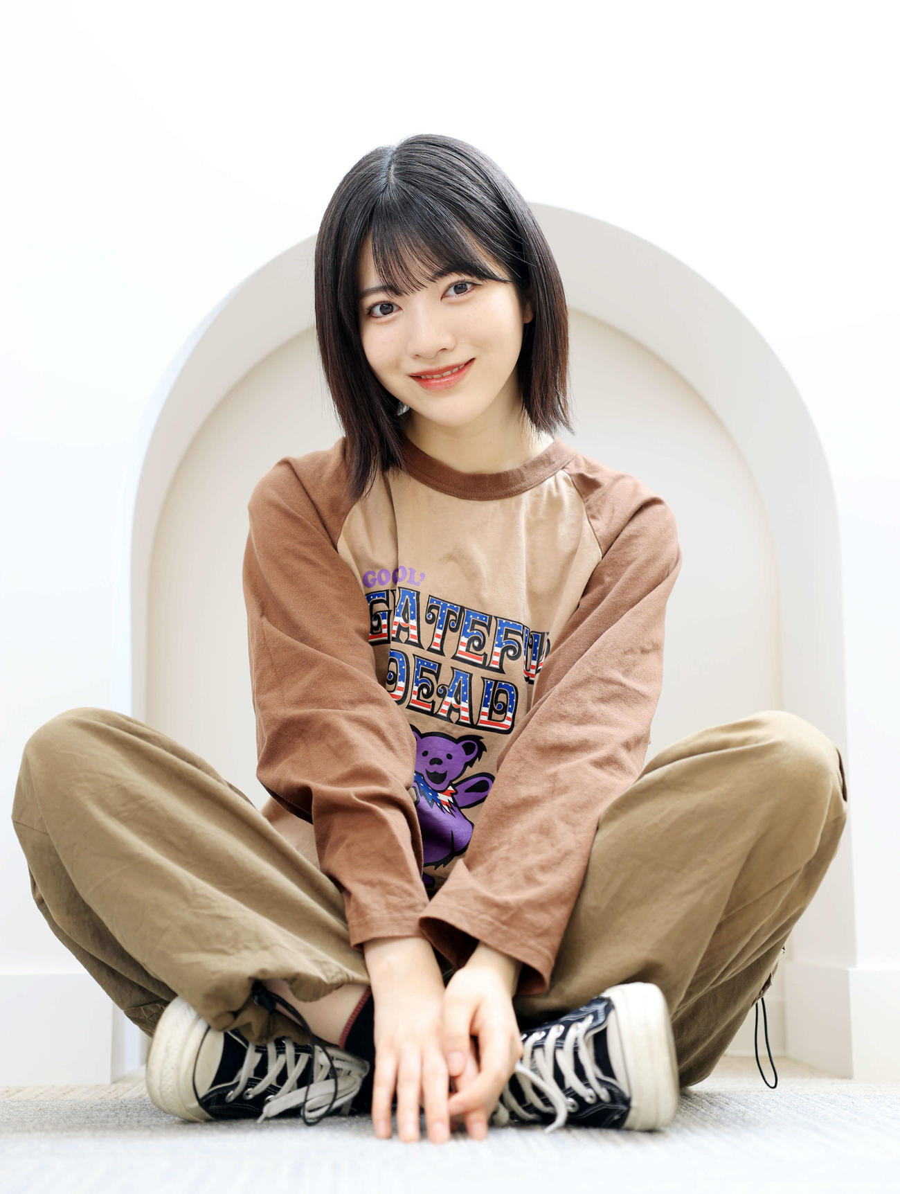 透明感と澄んだ瞳が印象的な乃木坂46林瑠奈（撮影・浅見桂子）