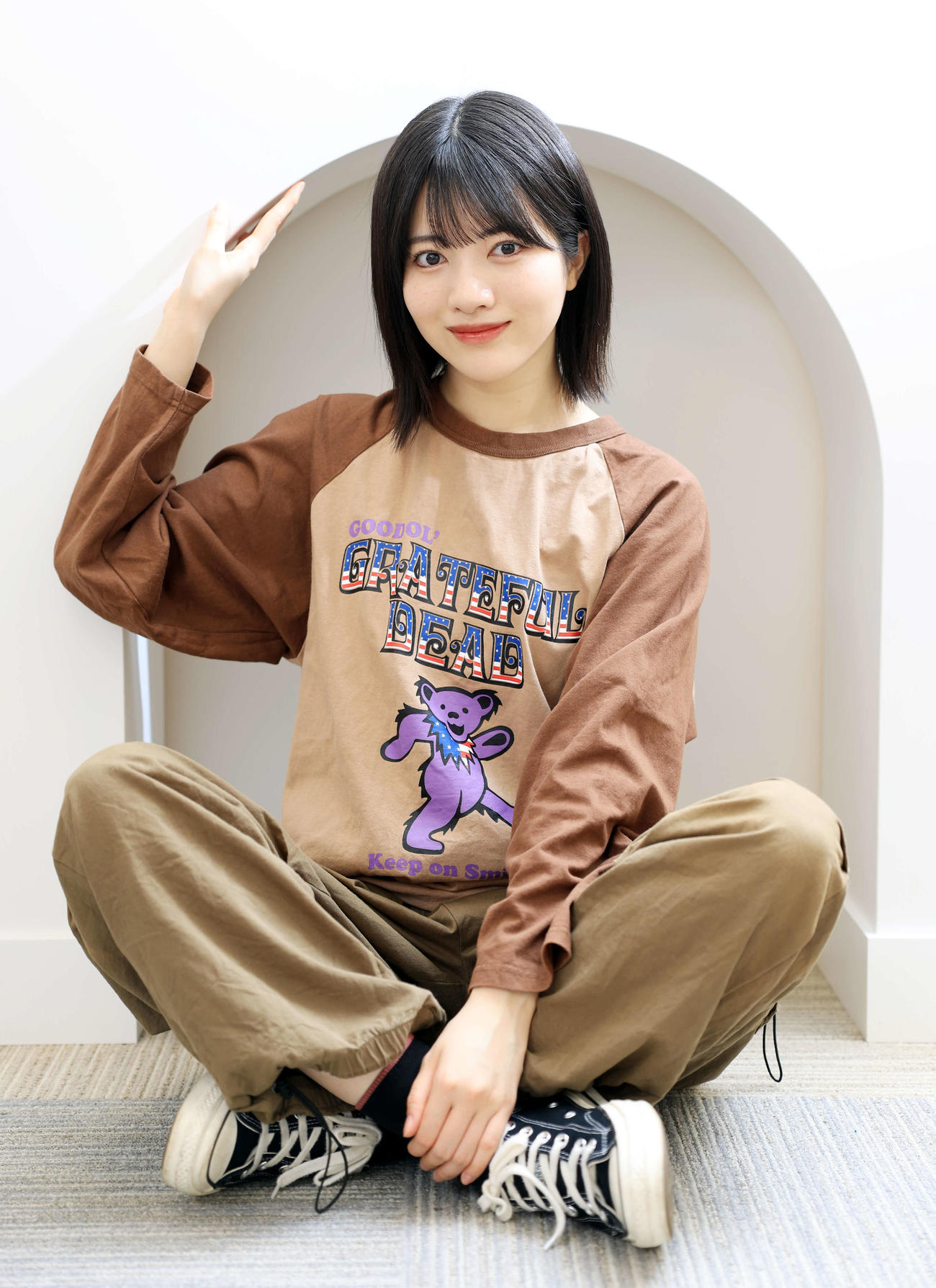 最新シングル選抜入りした乃木坂46林瑠奈（撮影・浅見桂子）