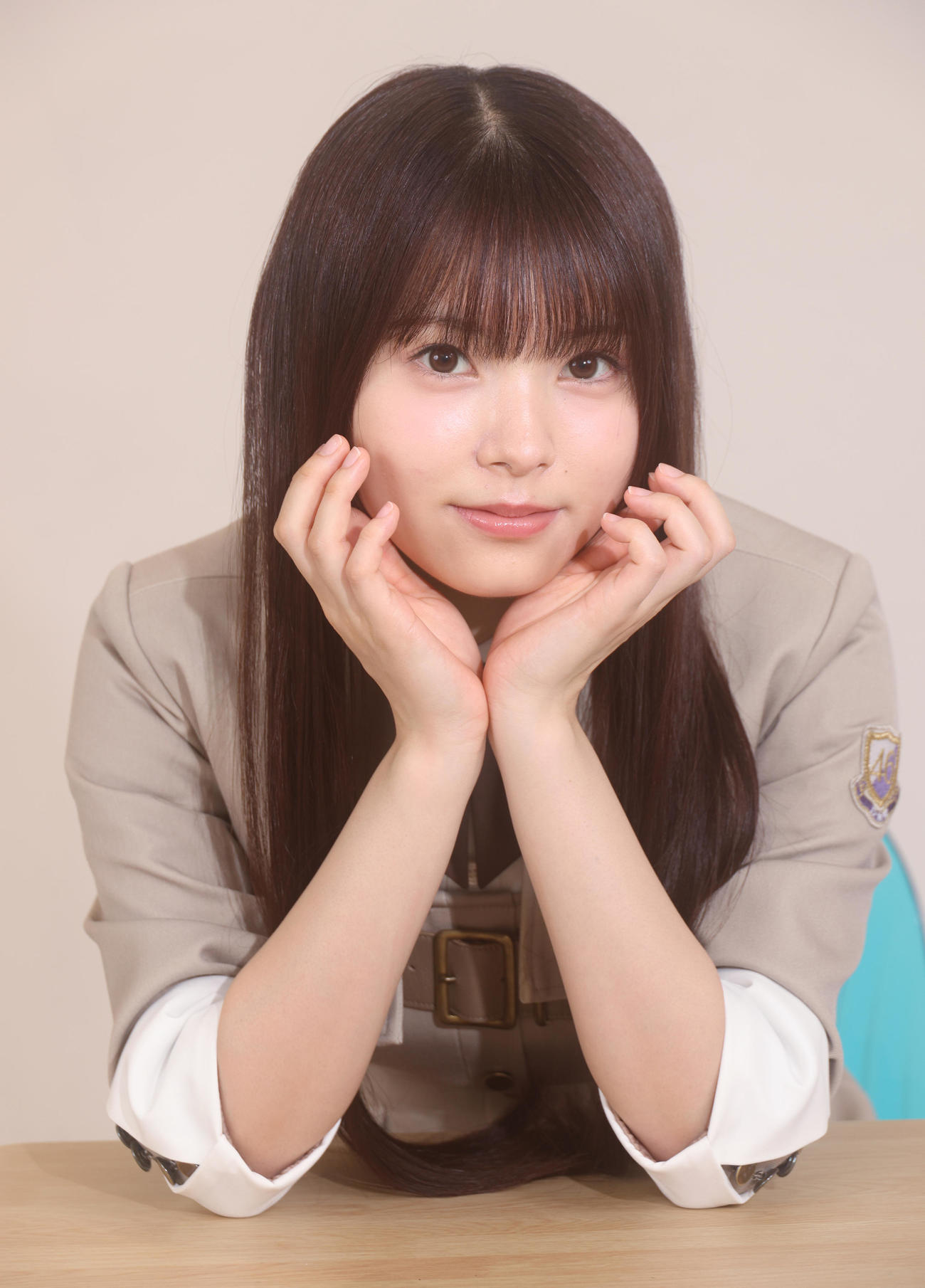 意気込みを語る乃木坂46の森平麗心（撮影・中島郁夫）