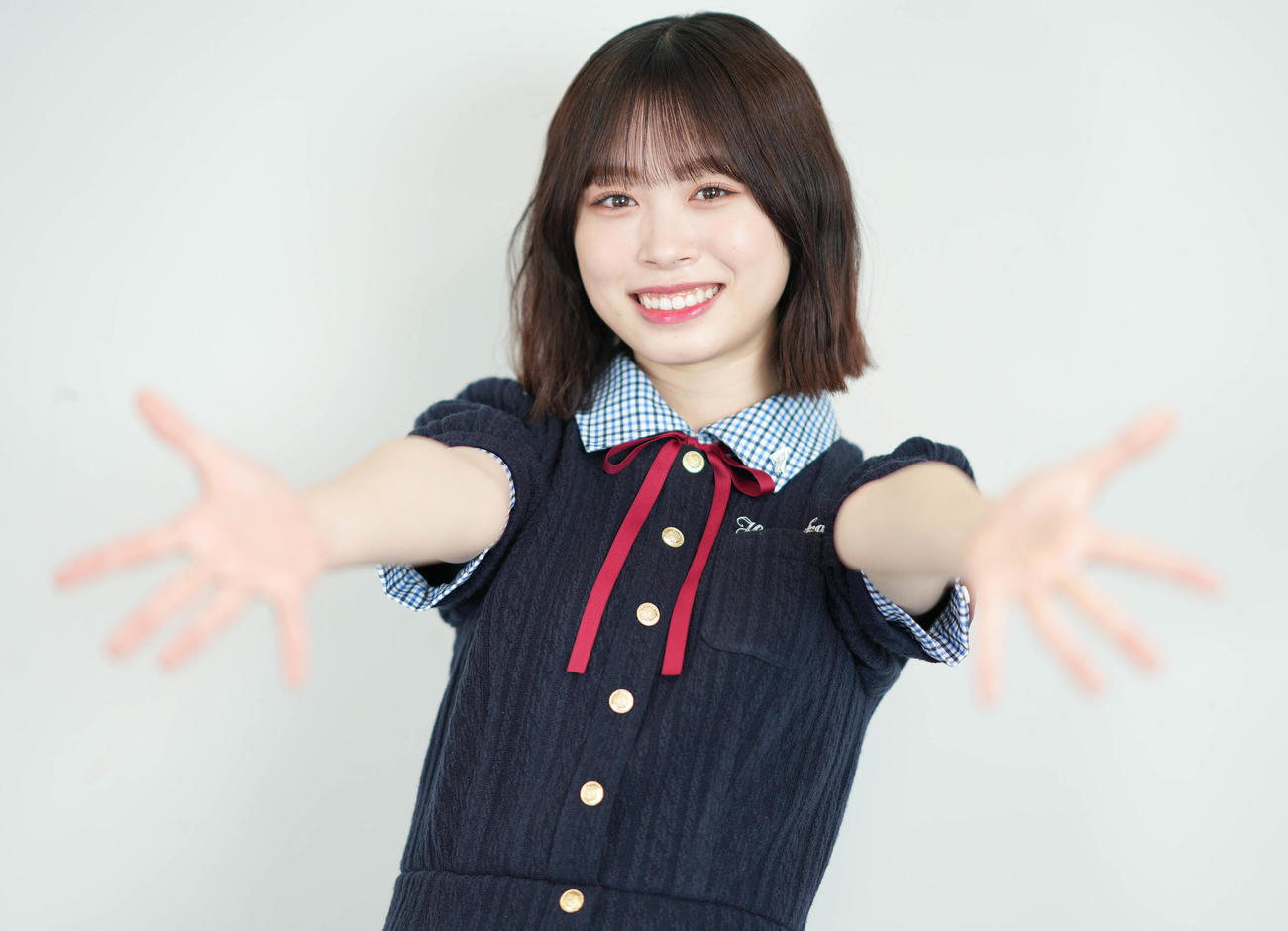14枚目シングル「Love yourself！」やライブについて語った日向坂46新キャンプテンの高橋未来虹（撮影・鈴木みどり）
