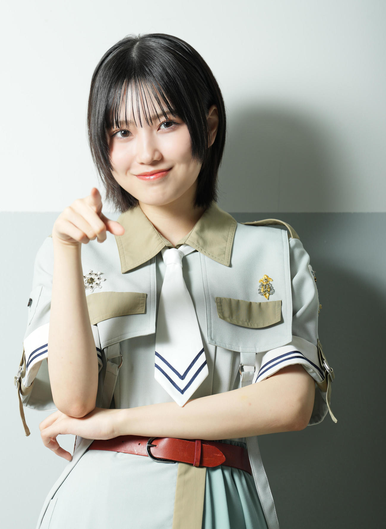 新曲「Make or Break」でセンターを務める的野美青（撮影・たえ見朱実）