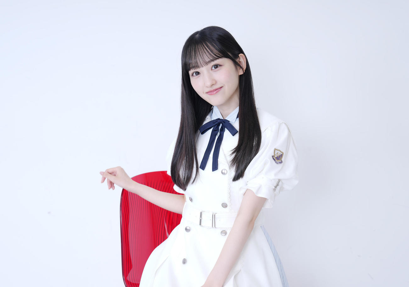 新曲でフロントメンバーを務める乃木坂46一ノ瀬美空（撮影・足立雅史）