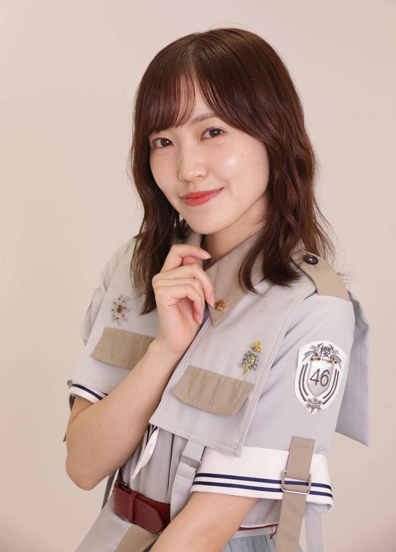 みやざき大使就任の意気込みや櫻坂46キャプテンとしての今後の展望を語る松田里奈（撮影・中島郁夫）