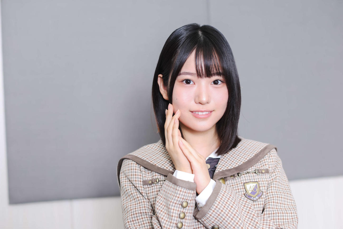 公演「新参者　二〇二五　LIVE at THEATER MILANO－Za」に向け意気込む乃木坂46増田三莉音（撮影・河田真司）
