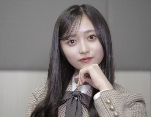 新年の抱負を語った乃木坂46の井上和(撮影・中島郁夫)